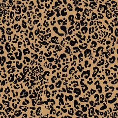 Textured Leopard Vector
