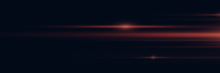 Abstract red lines.  Light stripes with effect.