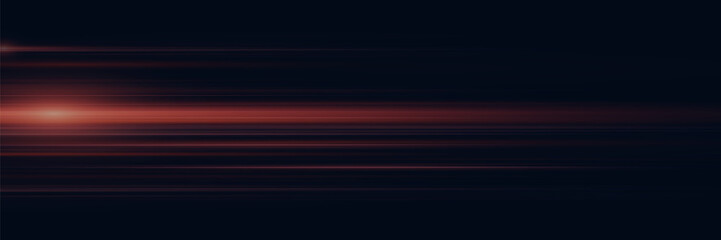 Abstract red lines.  Light stripes with effect.