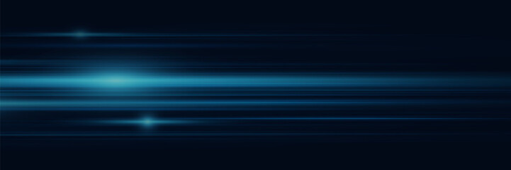 Abstract blue light lines. Light beam technology.