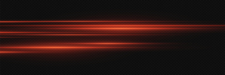Abstract red lines.  Light stripes with effect.