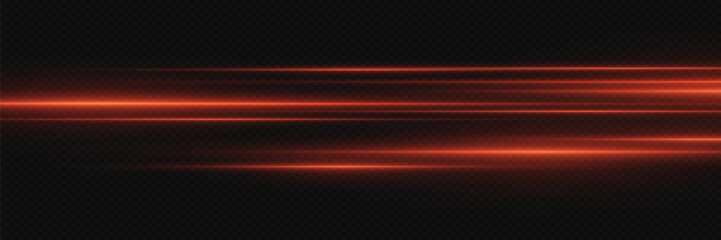 Abstract red lines.  Light stripes with effect.