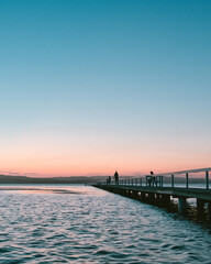 Obraz premium pier at sunset