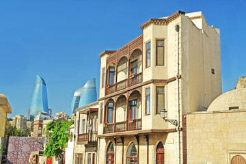 View of Baku - the capital and largest city of Azerbaijan