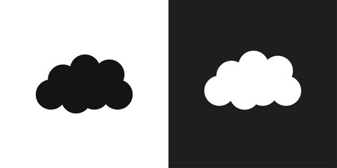 Clouds icon logo set vector