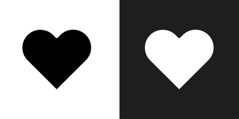Heart icon logo set vector