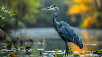 Naklejka premium a pelican in wildlife