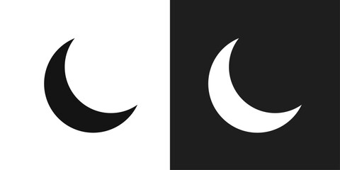 Obraz premium Moon icon logo set vector