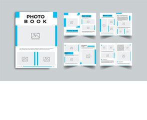 Gradient photobook template design