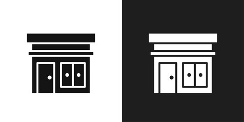 Store icon logo set vector