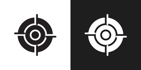Target icon logo set vector