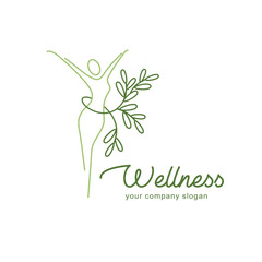 Vector logo design template. Women's health and wellness