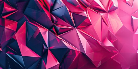 Fototapeta premium Pink and purple geometric abstract background.