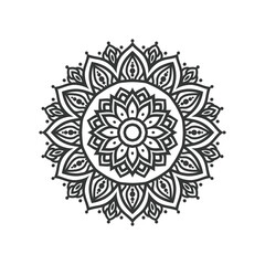 Mandala flower vector illustration design.