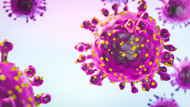 Oropouche virus that causes Oropouche fever, an emergent disease from the Americas 3d rendering 