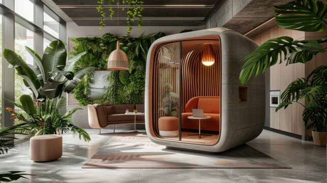 Quiet Zone: A dedicated office area for concentration, equipped with soundproofing to provide a calm, distraction-free environment for focused work.
