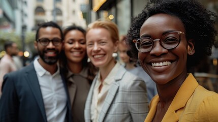 Fototapeta premium Workplace Diversity: Embracing a range of backgrounds, cultures, and perspectives among employees to enhance creativity, innovation, and inclusivity in the workplace. 