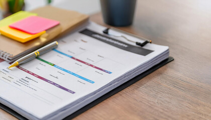 Close-Up of Meeting Agendas and Planning Documents