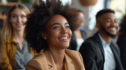 Obraz premium Employee Engagement: The measure of how committed and motivated employees are towards their jobs and the organization, shaping their satisfaction and productivity. 