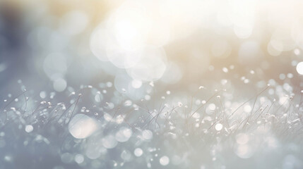 Obraz premium Soft, elegant bokeh background with shimmering light spots, perfect for creating dreamy