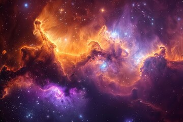 Fototapeta premium Celestial Cosmic Nebula Backgrounds for Galactic Imagery