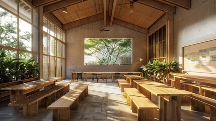 This photo shows a warm and inviting image of a traditional tea shop in Sri Lanka. The shop is small and intimate, with wooden floors and walls. AI generated illustration