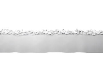 Obraz premium A Ripped Edge of White Paper on a Clean Background on a White or Clear Surface PNG Transparent Background