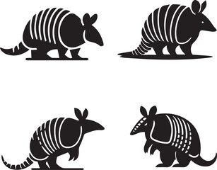armadillo silhouette, armadillo icon, armadillo vector, 