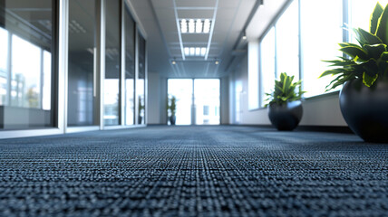 office floor covered with carpet
