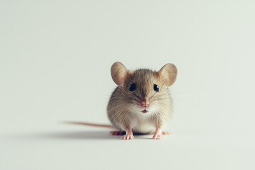 Maus vor wei&szlig;em Hintergrund