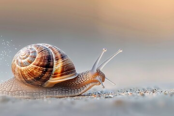 snail on a stone