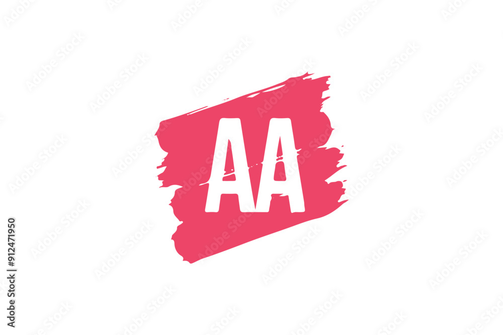 Fototapete aa letter logo design icon template elements colorful alphabet collection type characters logo type.