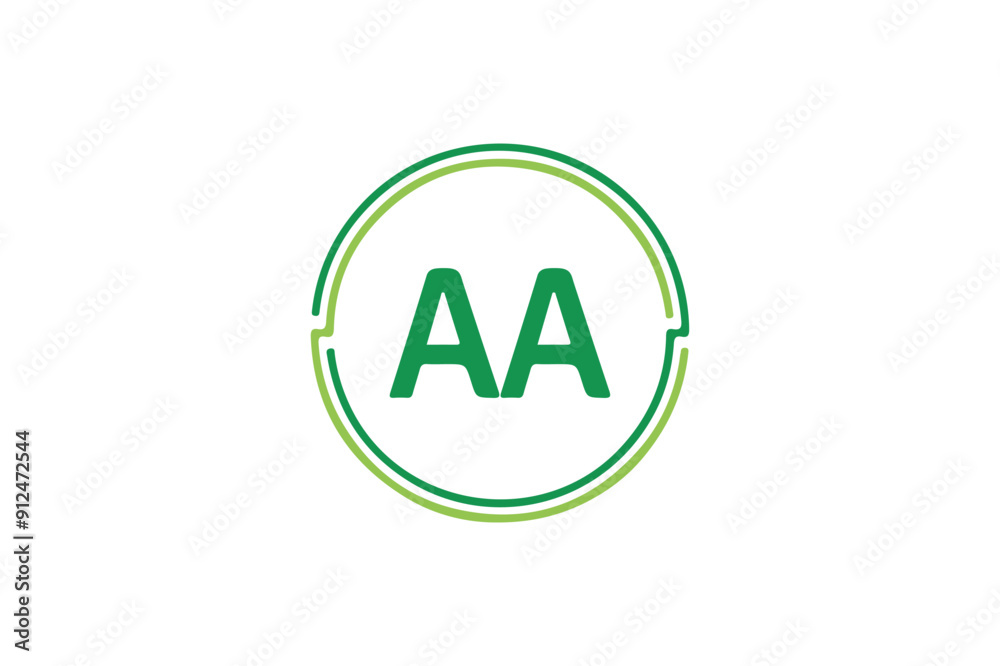 Fototapete aa letter logo design icon template elements colorful alphabet collection type characters logo type.