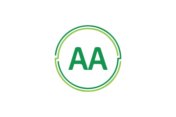 AA letter  logo design icon template elements colorful alphabet collection type characters logo type. 