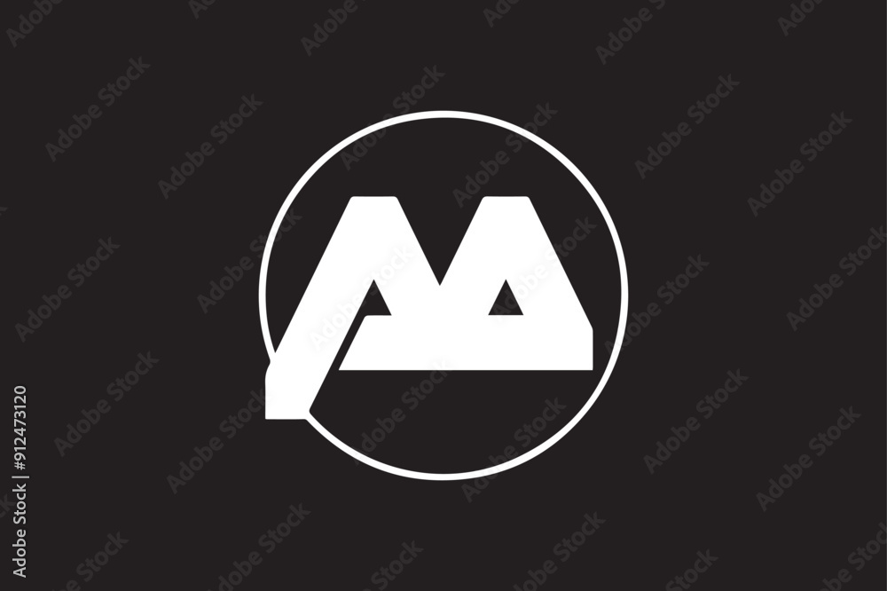 Fototapete aa letter logo design icon template elements colorful alphabet collection type characters logo type.