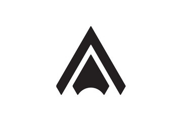 AA letter  logo design icon template elements colorful alphabet collection type characters logo type. 