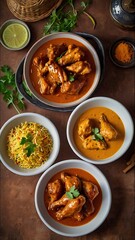 Tasty butter chicken curry dish from Indian cuisine