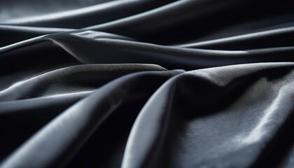 Fototapeta premium Grey draped velour as a background 