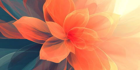 Abstract Soft Floral Art, Dreamy Cream Pastel Colours, Organic Shapes, Gentle Petals, Etherial Light. Translucent, Feminine, Meditative. Premium Cosmetics, Perfume, Skincare, Wellbeing, Vitality