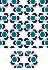 Star hexagon motif