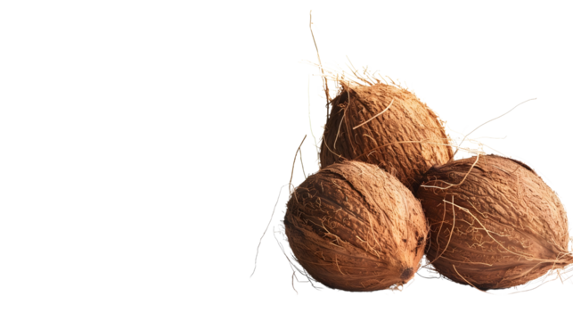 Transparent isolated coconut background
Tropical fruit on transparent background