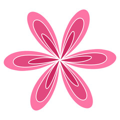 pink flower illustration