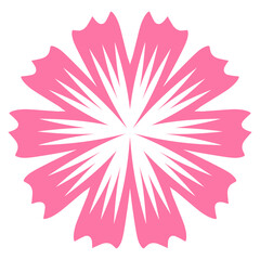pink flower illustration