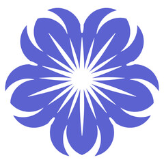Obraz premium abstract blue flower