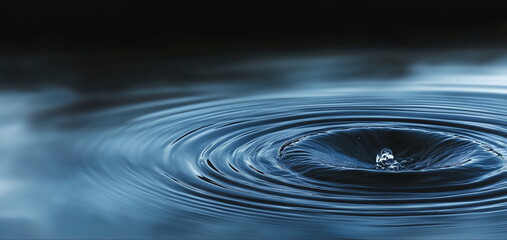 Resonate ,spread, vibration, water ripple abstract. Clean water.