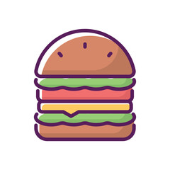  Burger vector icon