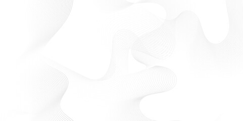 	
Modern white flowing wave lines and glowing moving lines. Futuristic technology and sound wave lines background. Vector Abstract white digital blend wave lines and technology background.