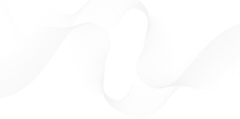 Modern white flowing wave lines and glowing moving lines. Futuristic technology and sound wave lines background. Vector Abstract white digital blend wave lines and technology background.