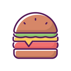  Burger vector icon