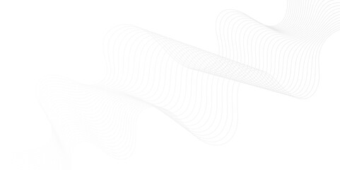 Modern white flowing wave lines and glowing moving lines. Futuristic technology and sound wave lines background. Vector Abstract white digital blend wave lines and technology background. 